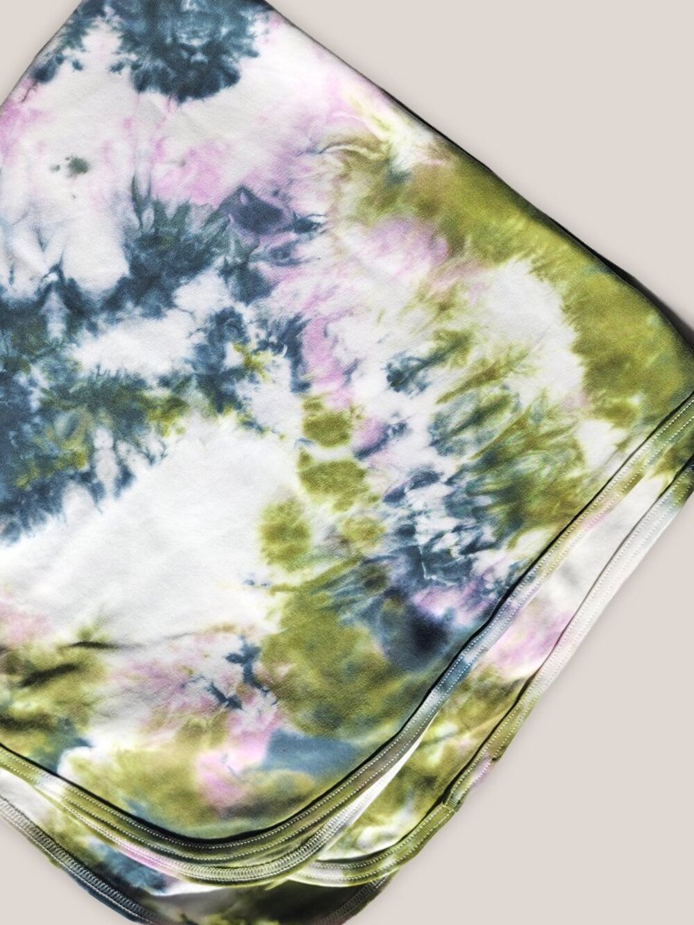 Wicked Grove Tie Dye Organic Baby Blanket | Cotton Baby Crib Gift